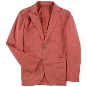 L.B.M. Mens Solid Two Button Blazer Jacket, Red, NWT